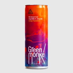 Green Monke Orange Passionfruit Infused Soda is a refreshing and flavorful beverage combining the tropical sweetness of passionfruit with the tangy zest of orange. This soda is infused with a blend of natural ingredients, providing a bright and invigorating experience with each sip.